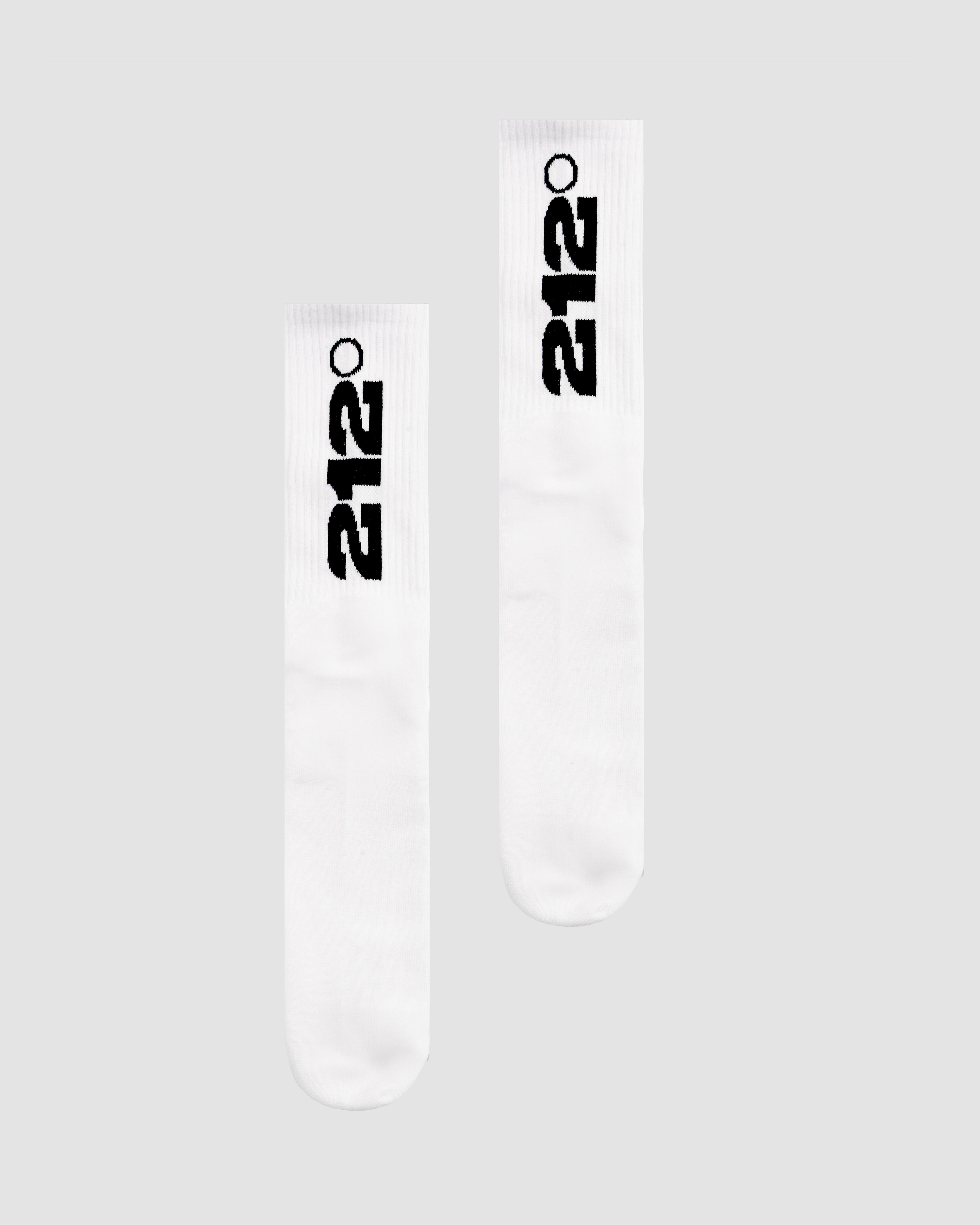 212 White Crew Socks